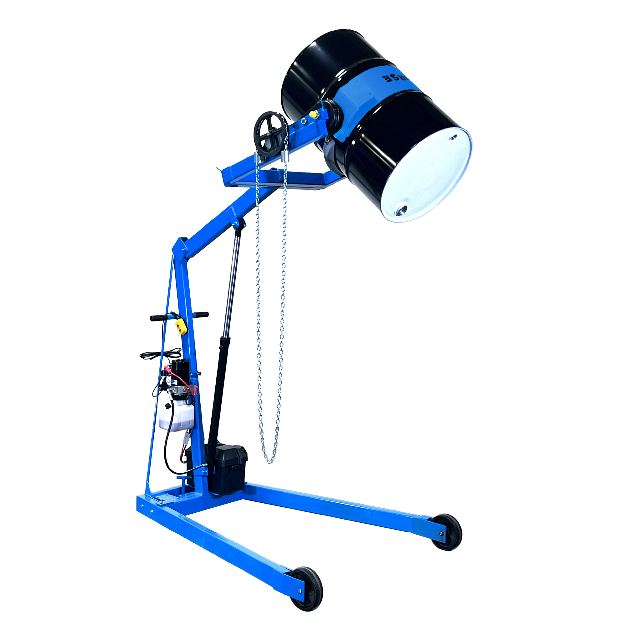 Morse Hydra-Lift Karrier, 800lb. Capacity, 96in. Maximum Dispensing Height, 12V battery Power Lift, Manual Pull Drum Tilt, Includes Battery & Charger
